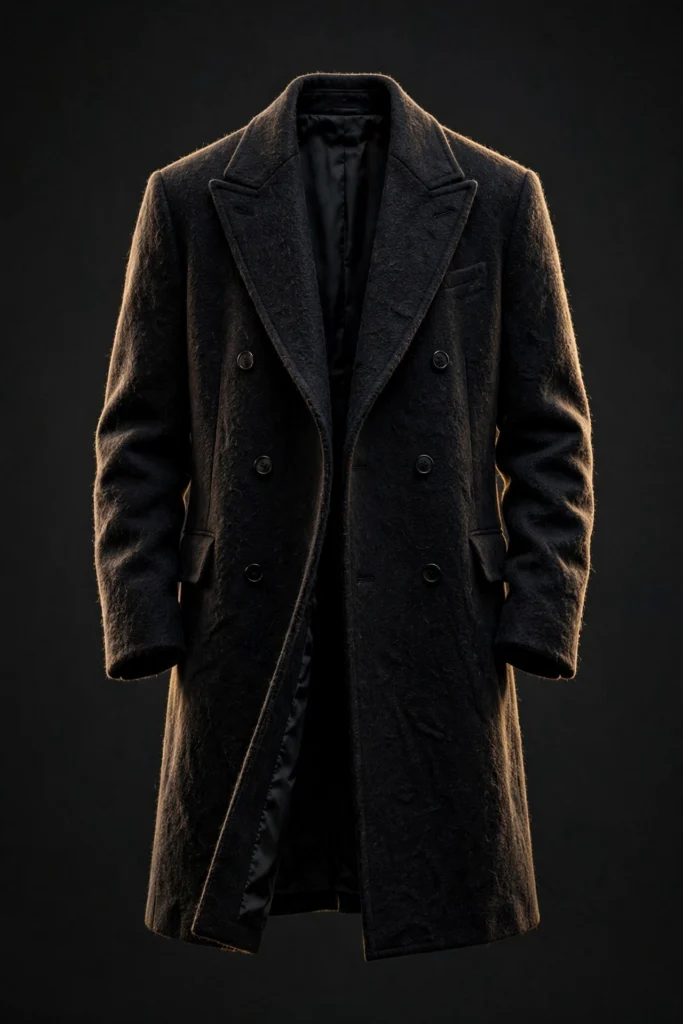Obsidian Wool Overcoat